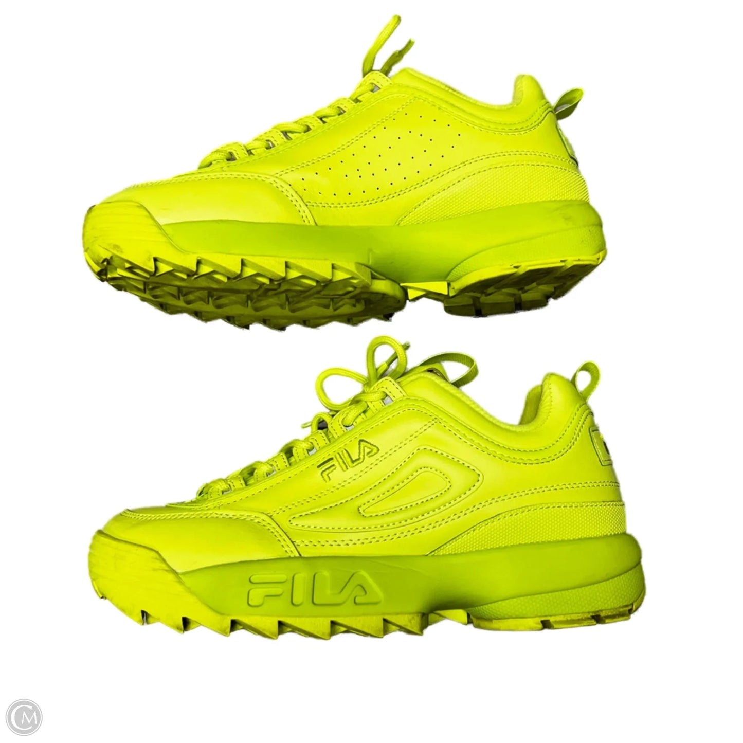 Shoes Athletic By Fila In Yellow, Size: 9.5