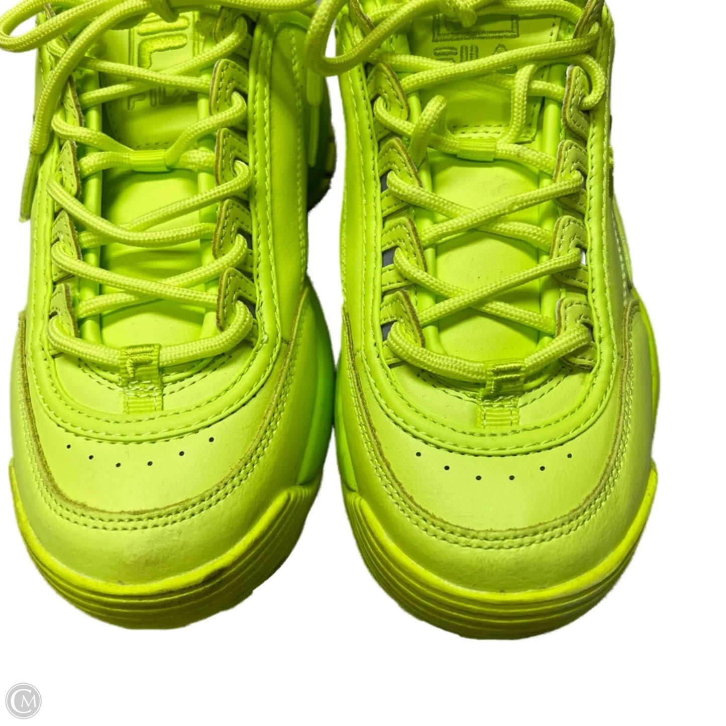 Shoes Athletic By Fila In Yellow, Size: 9.5