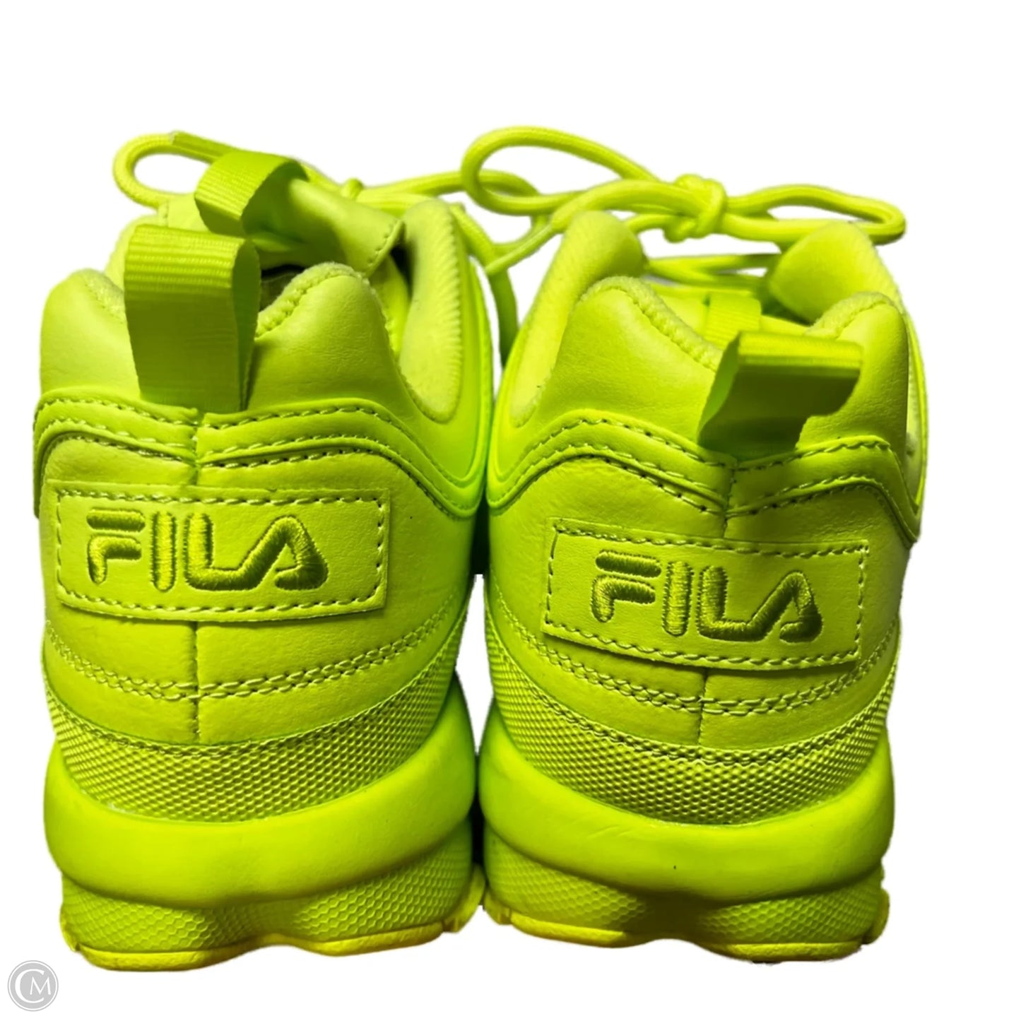 Shoes Athletic By Fila In Yellow, Size: 9.5