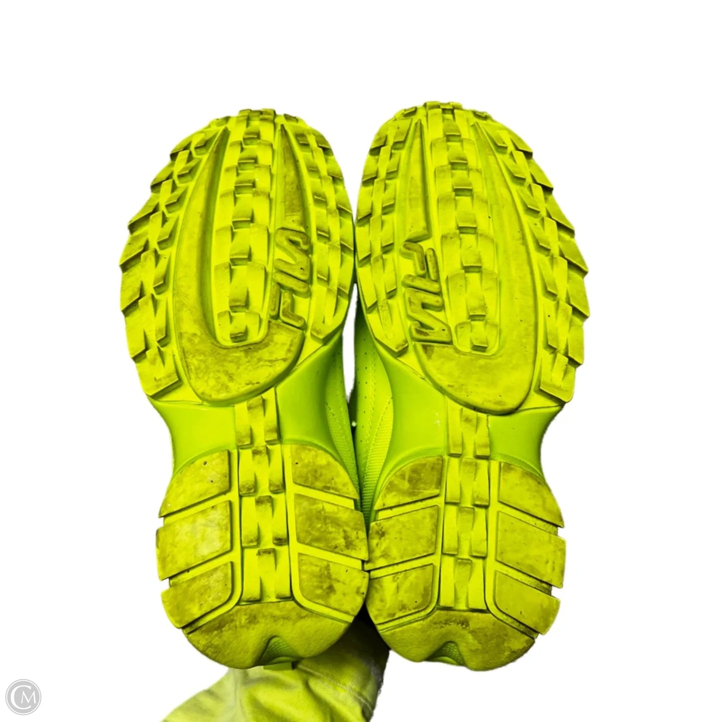 Shoes Athletic By Fila In Yellow, Size: 9.5