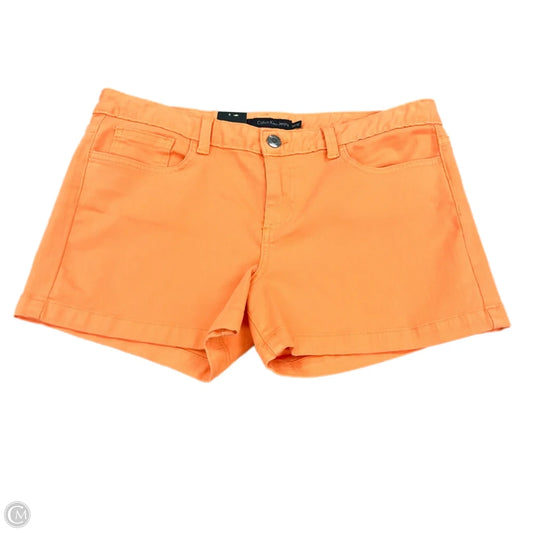 Shorts By Calvin Klein In Orange, Size: 10