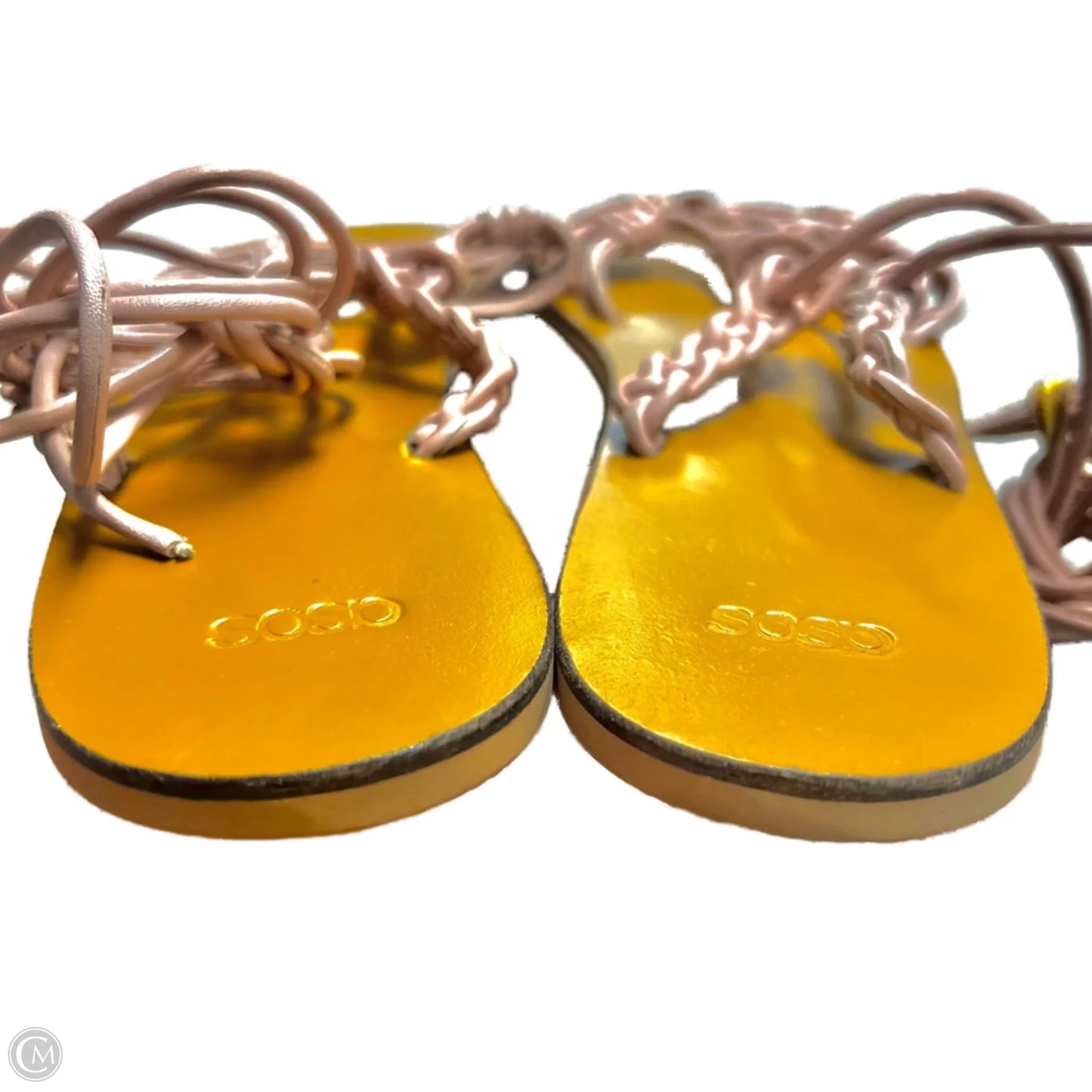Sandals Flats By Asos In Pink, Size: 7