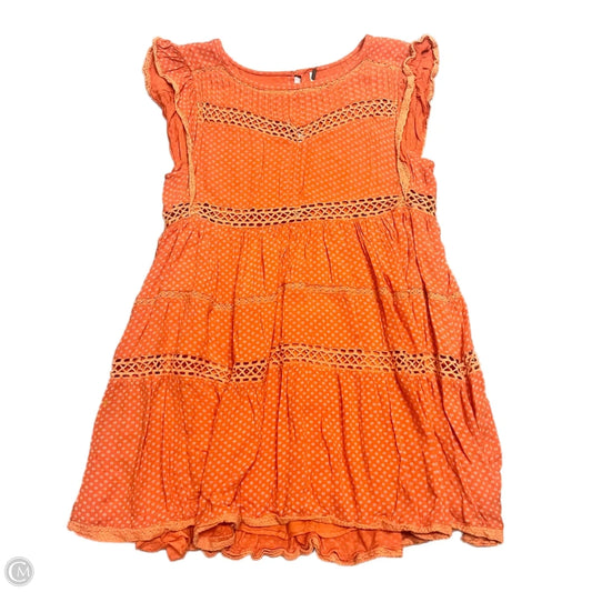 Dress Casual Short By Free People In Orange, Size: Xs