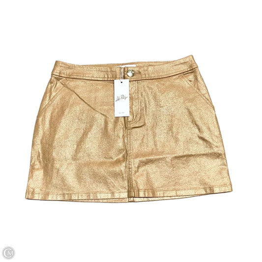 Skirt Designer By Lilly Pulitzer In Gold, Size: 2