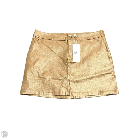 Skirt Designer By Lilly Pulitzer In Gold, Size: 2