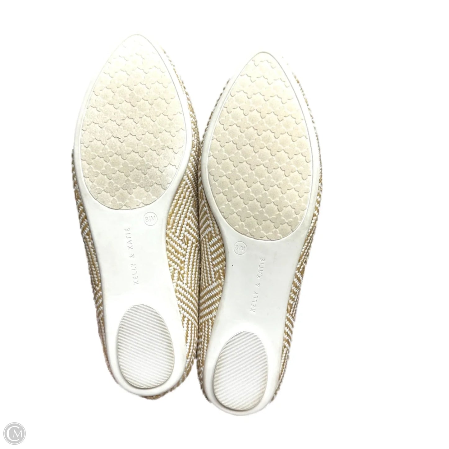 Shoes Flats By Kelly And Katie In Tan & White, Size: 8.5