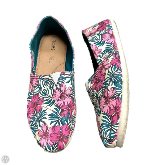 Shoes Flats By Toms In Floral Print, Size: 8.5