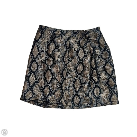 Skirt Mini & Short By Express In Snakeskin Print, Size: 6