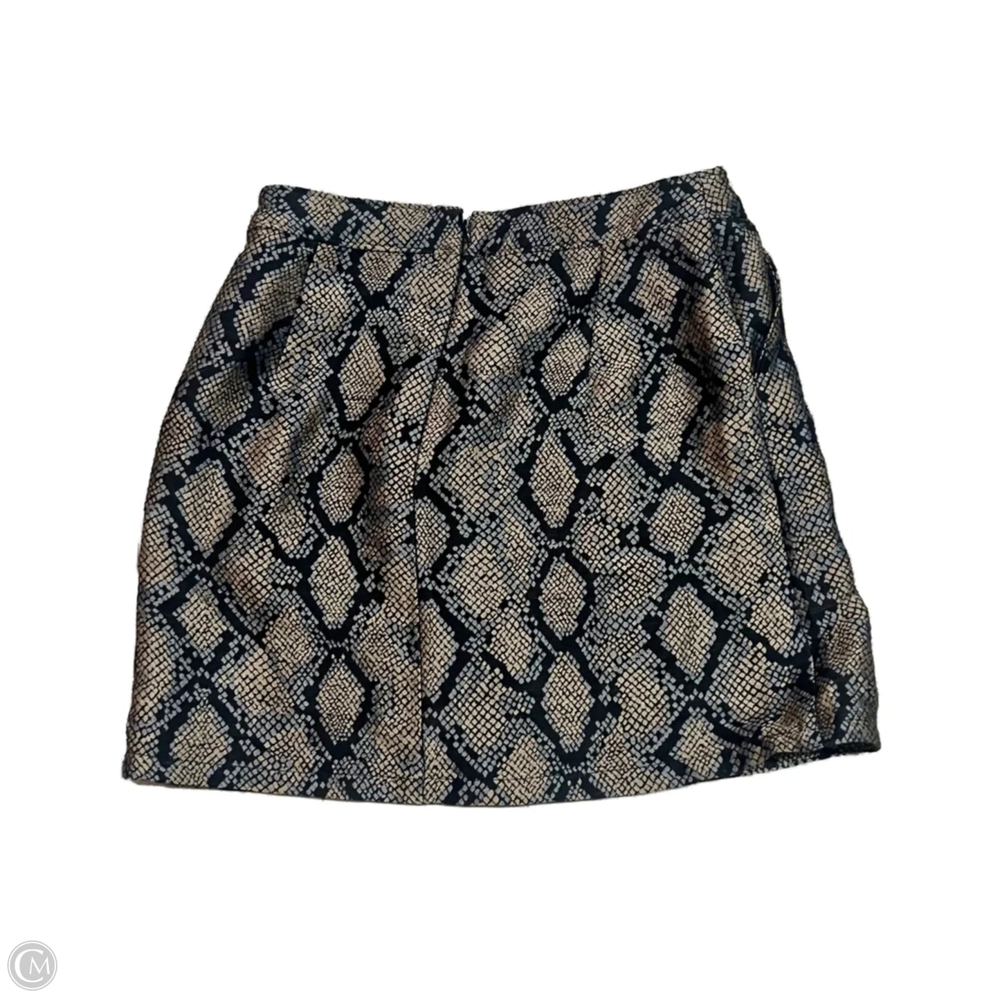 Skirt Mini & Short By Express In Snakeskin Print, Size: 6