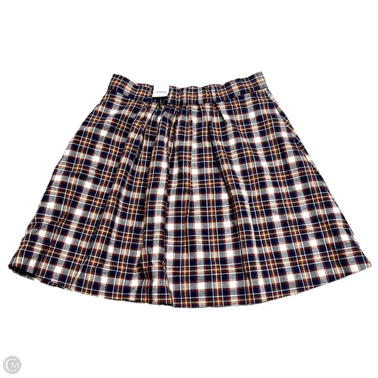 Skirt Mini & Short By J. Crew In Plaid Pattern, Size: S