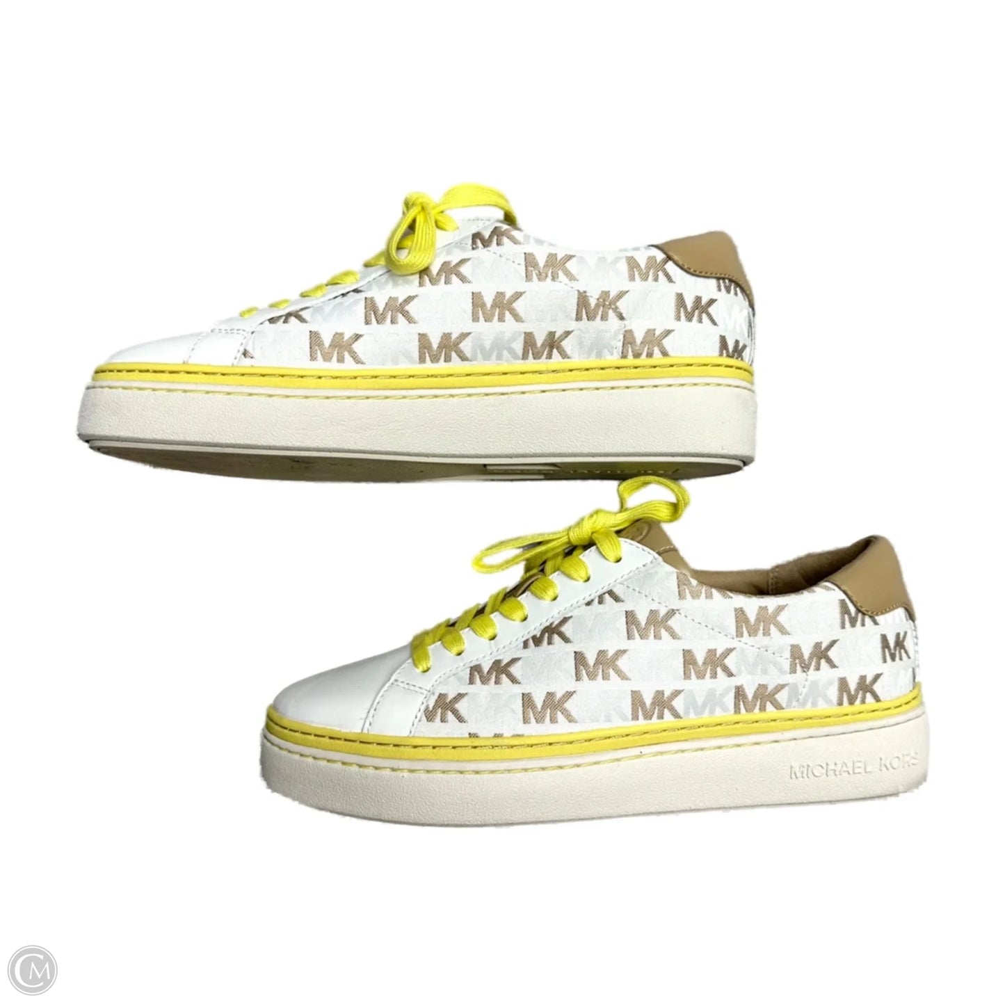 Shoes Sneakers By Michael By Michael Kors In Brown & Yellow, Size: 8