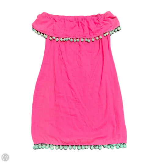 Dress Casual Short By Sail To Sable In Green & Pink, Size: M