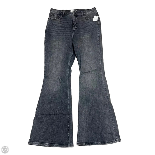 Jeans Flared By We The Free In Black Denim, Size: 16