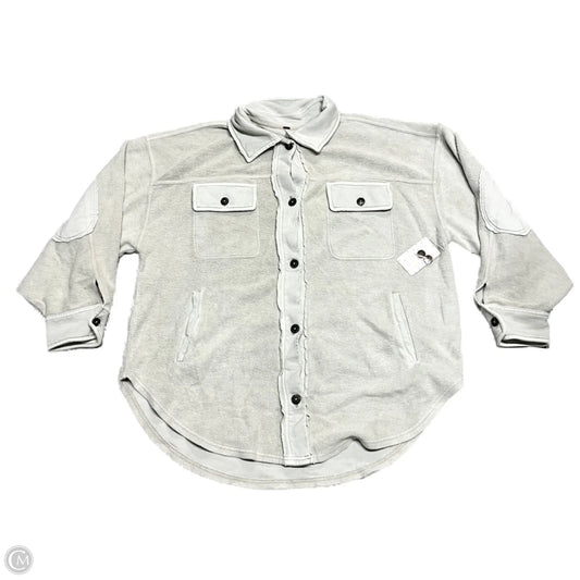 Jacket Shirt By Free People In Beige, Size: L