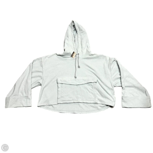 Sweatshirt Hoodie By Free People In Blue, Size: L