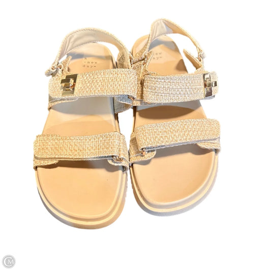 Sandals Flats By A New Day In Tan, Size: 9.5