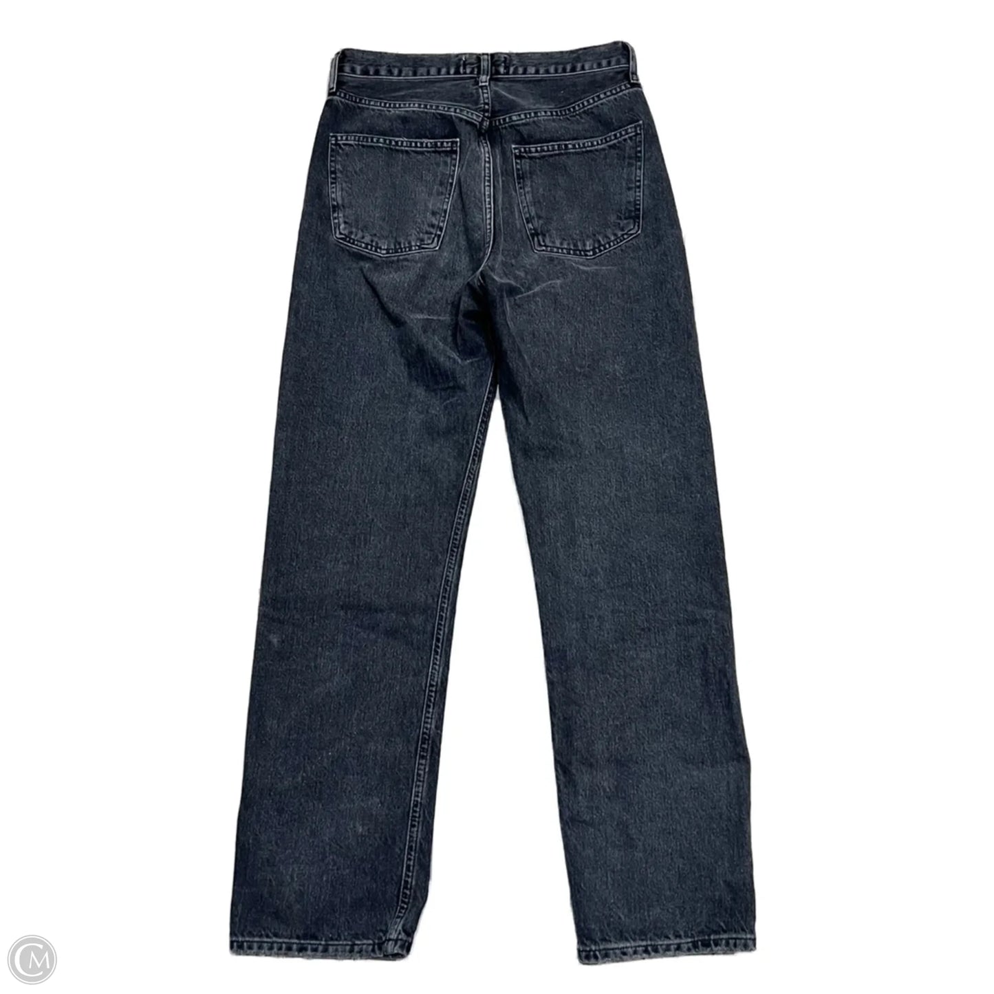 Jeans Straight By Adriano Goldschmied In Black Denim, Size: 0