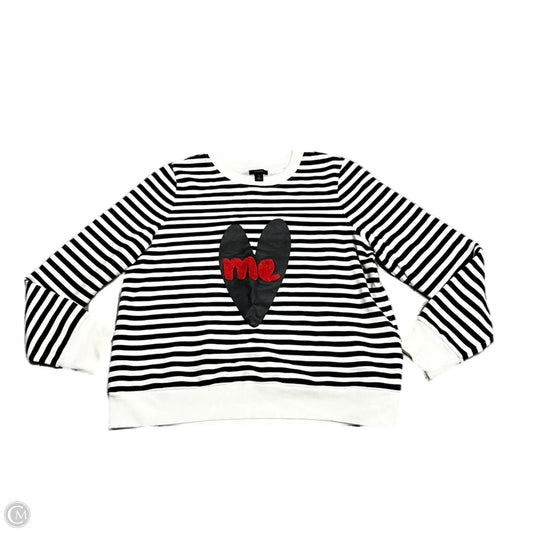 Sweater By Halogen In Black & White, Size: Xl