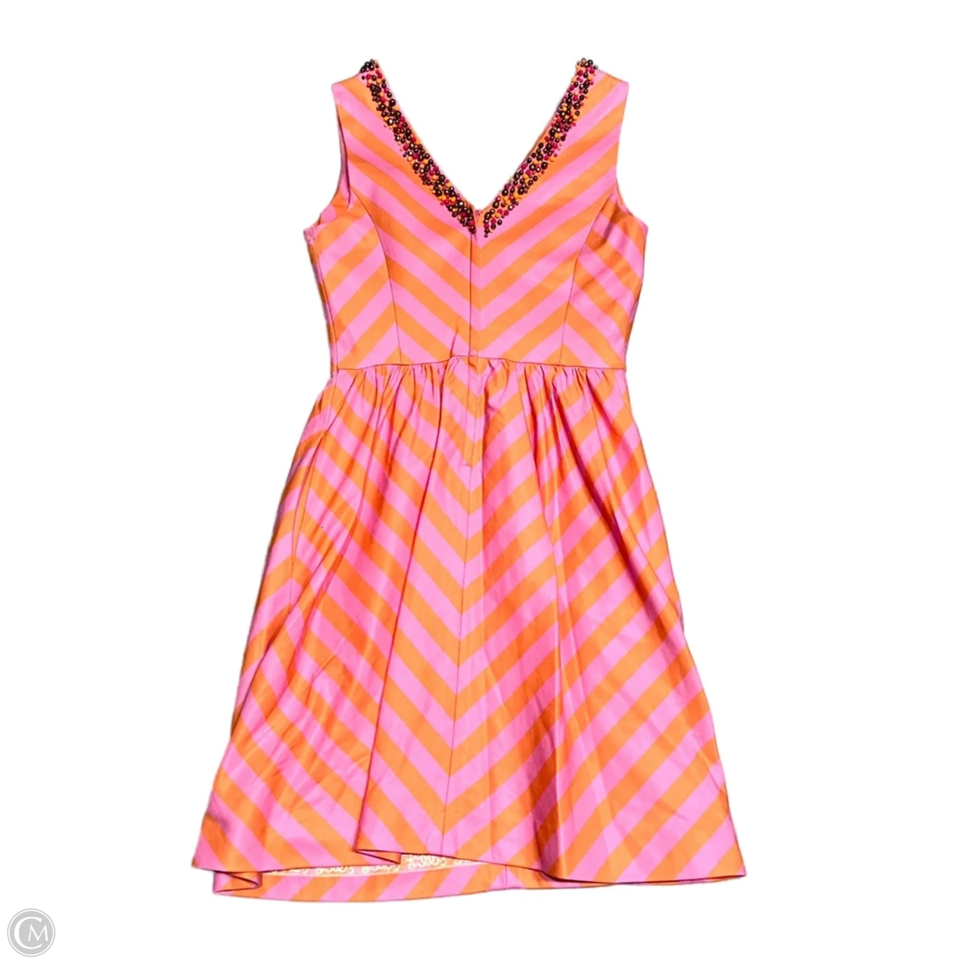 Dress Designer By Lilly Pulitzer In Orange & Pink, Size: 4 – Clothes Mentor Plymouth Meeting PA #257