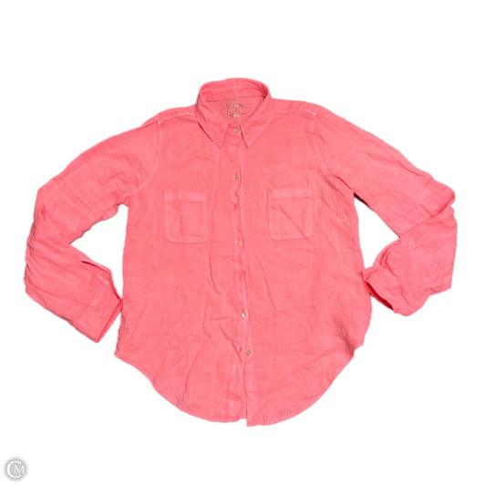 Top Long Sleeve Designer By Lilly Pulitzer In Orange, Size: S