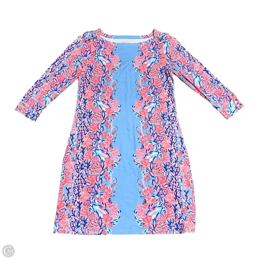 Dress Designer By Lilly Pulitzer In Blue & Orange, Size: M