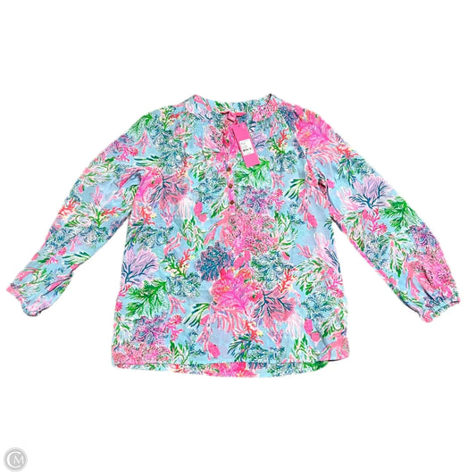 Top Long Sleeve Designer By Lilly Pulitzer In Multi-colored, Size: S