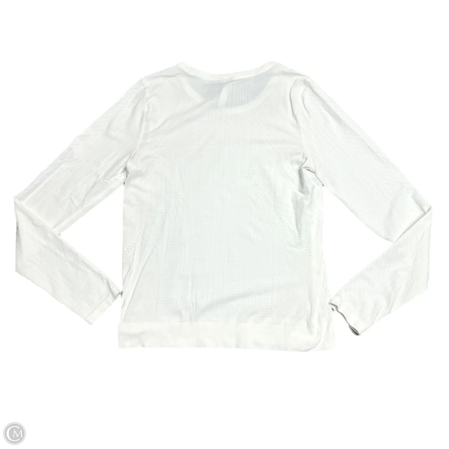 Athletic Top Long Sleeve Crewneck By Athleta In White, Size: Xs