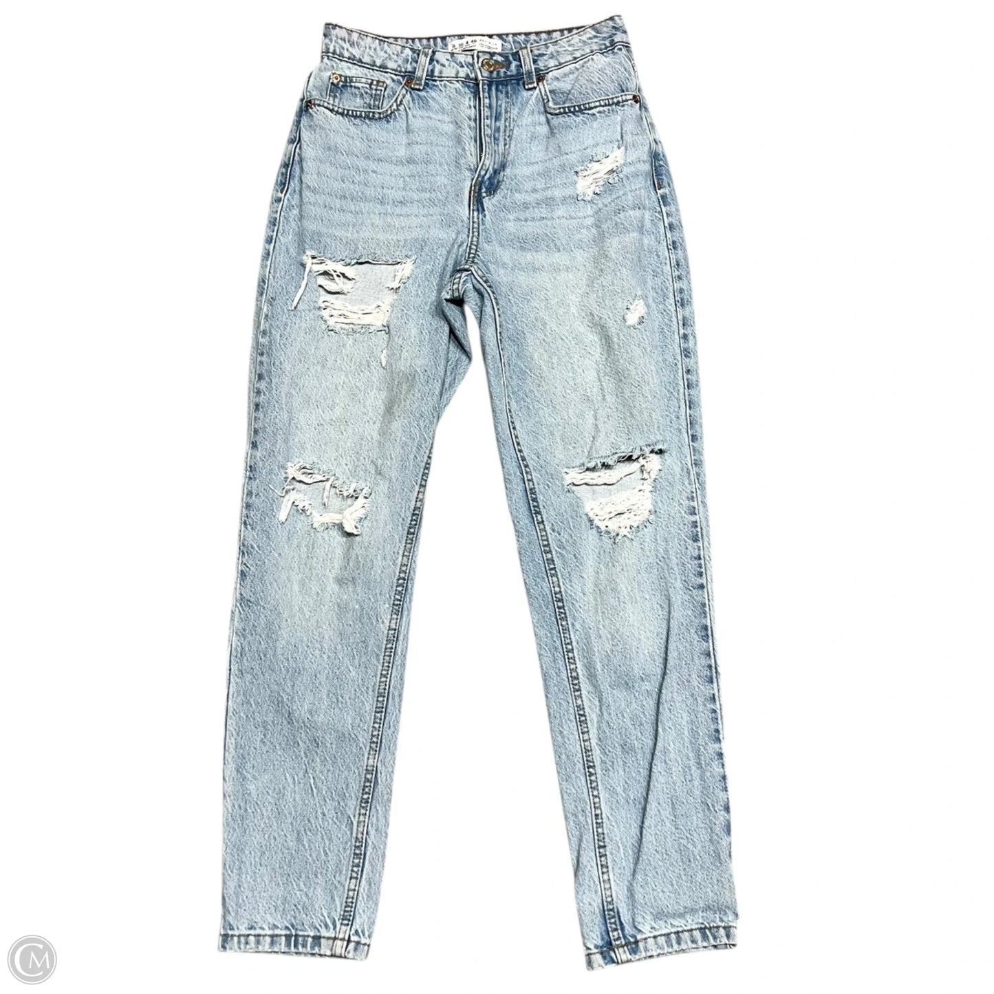 Jeans Boot Cut By Primark In Blue Denim, Size: 8