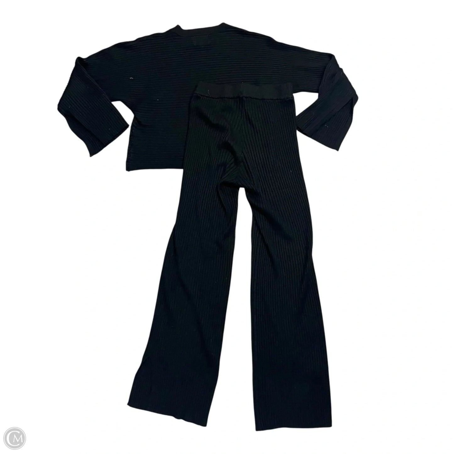 Pants Set 2pc By Pink Rose In Black, Size: S