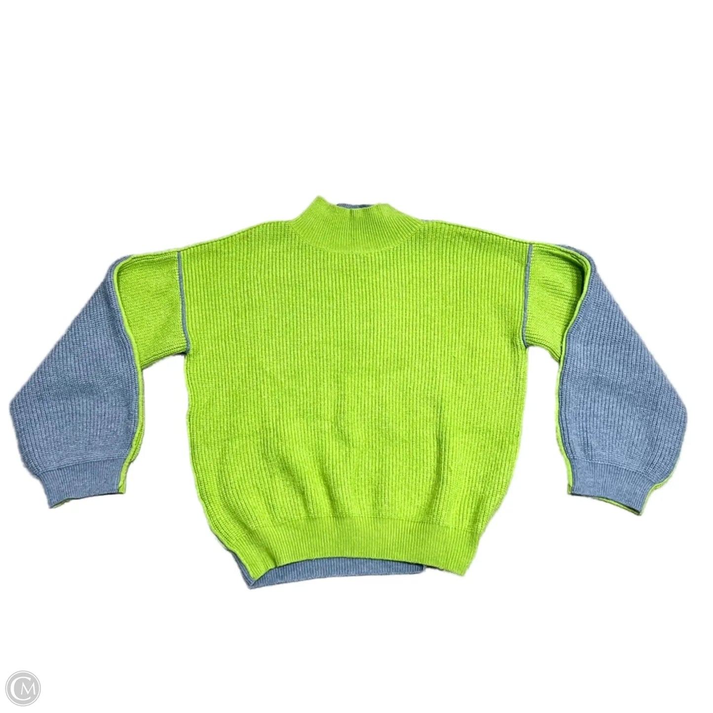 Sweater By Stile In Blue & Green, Size: L