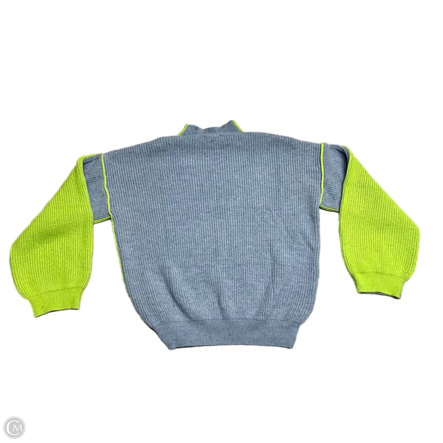 Sweater By Stile In Blue & Green, Size: L