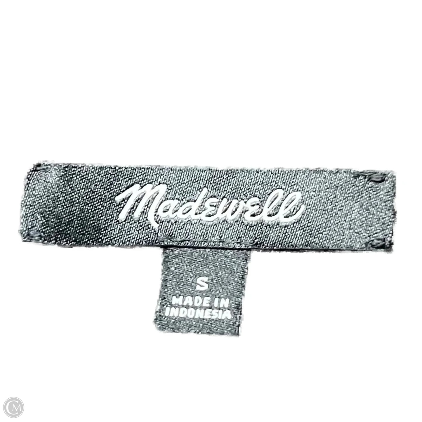 Top Long Sleeve By Madewell In Black & Green, Size: S