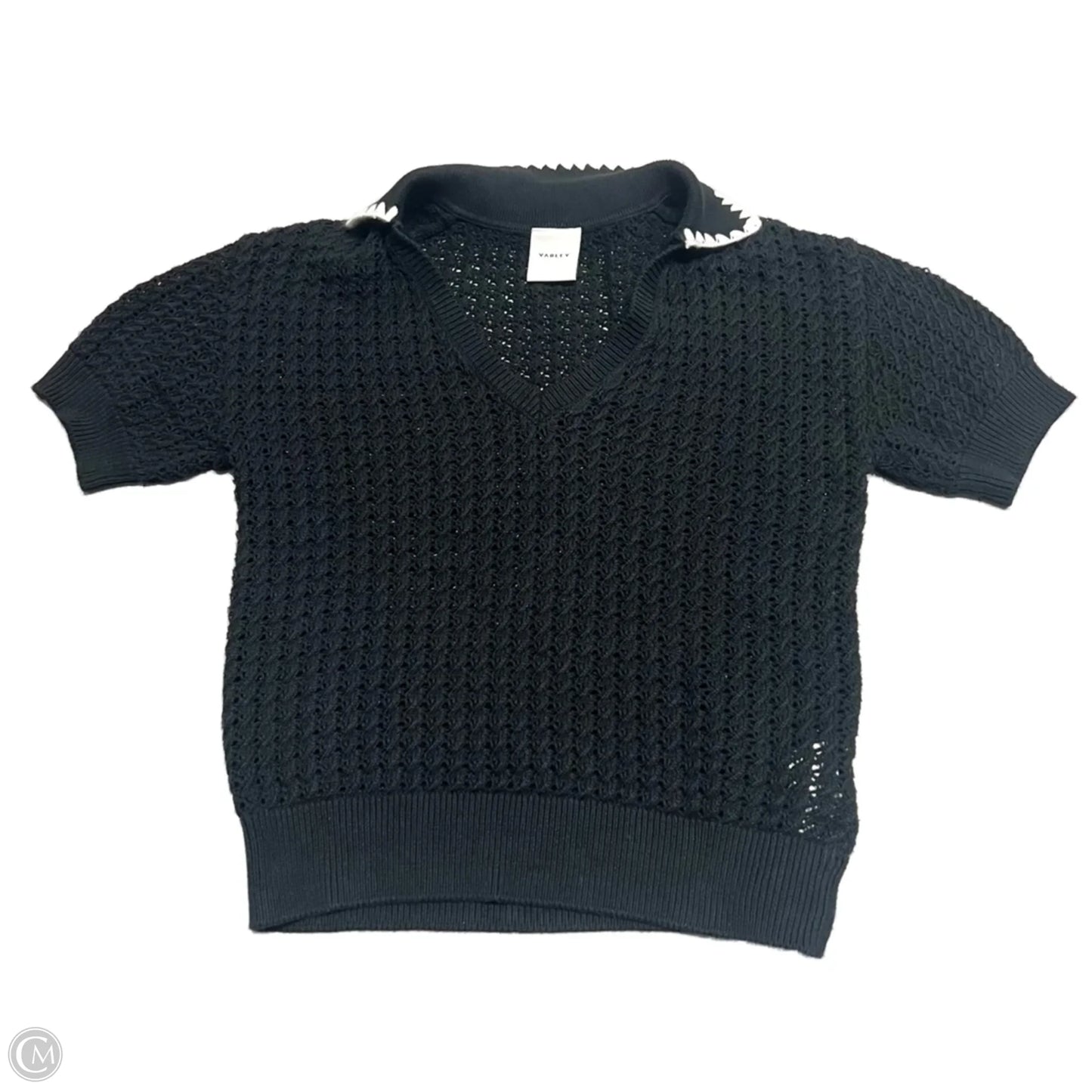 Top Short Sleeve By Varley In Black & White, Size: S
