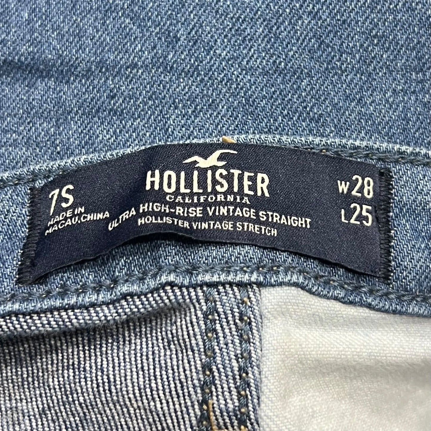 Jeans Wide Leg By Hollister In Blue Denim, Size: 6