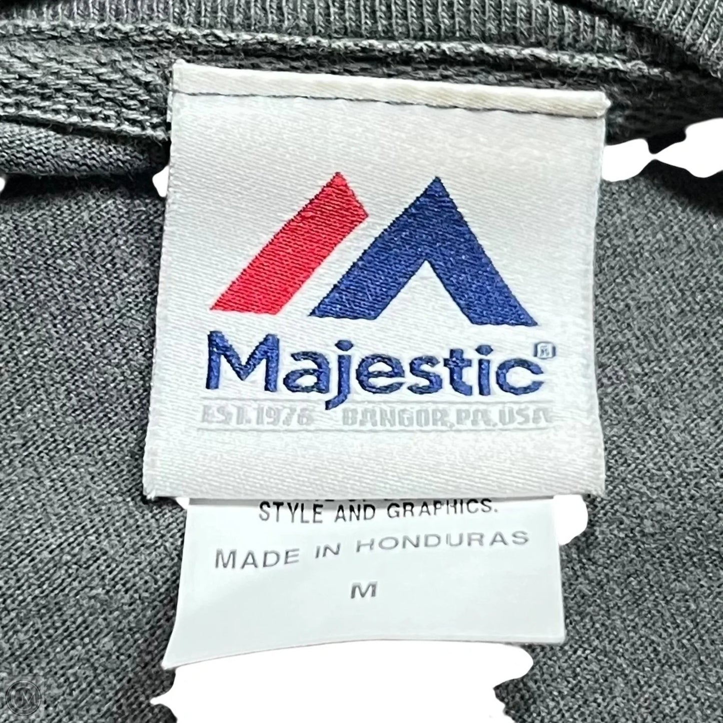 Top Short Sleeve By Majestic In Grey, Size: M