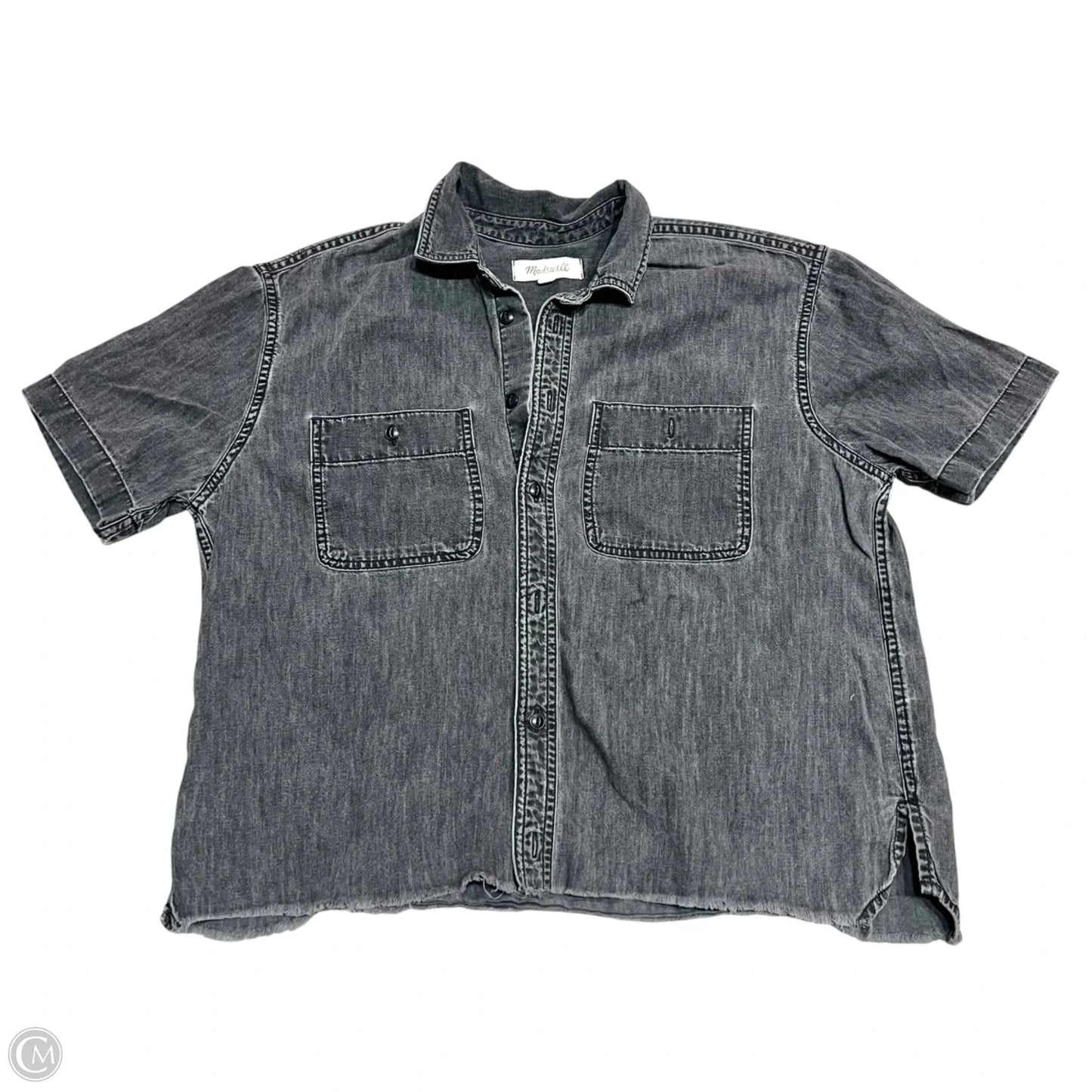 Top Short Sleeve By Madewell In Black, Size: S