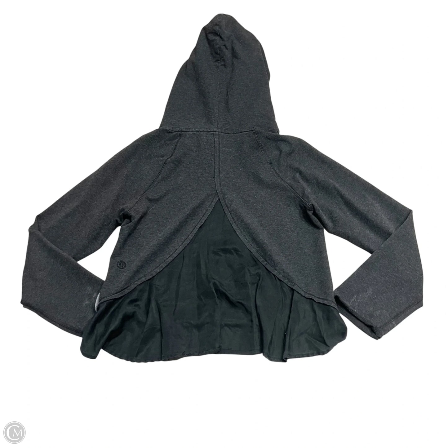 Athletic Sweatshirt Hoodie By Lululemon In Grey, Size: S