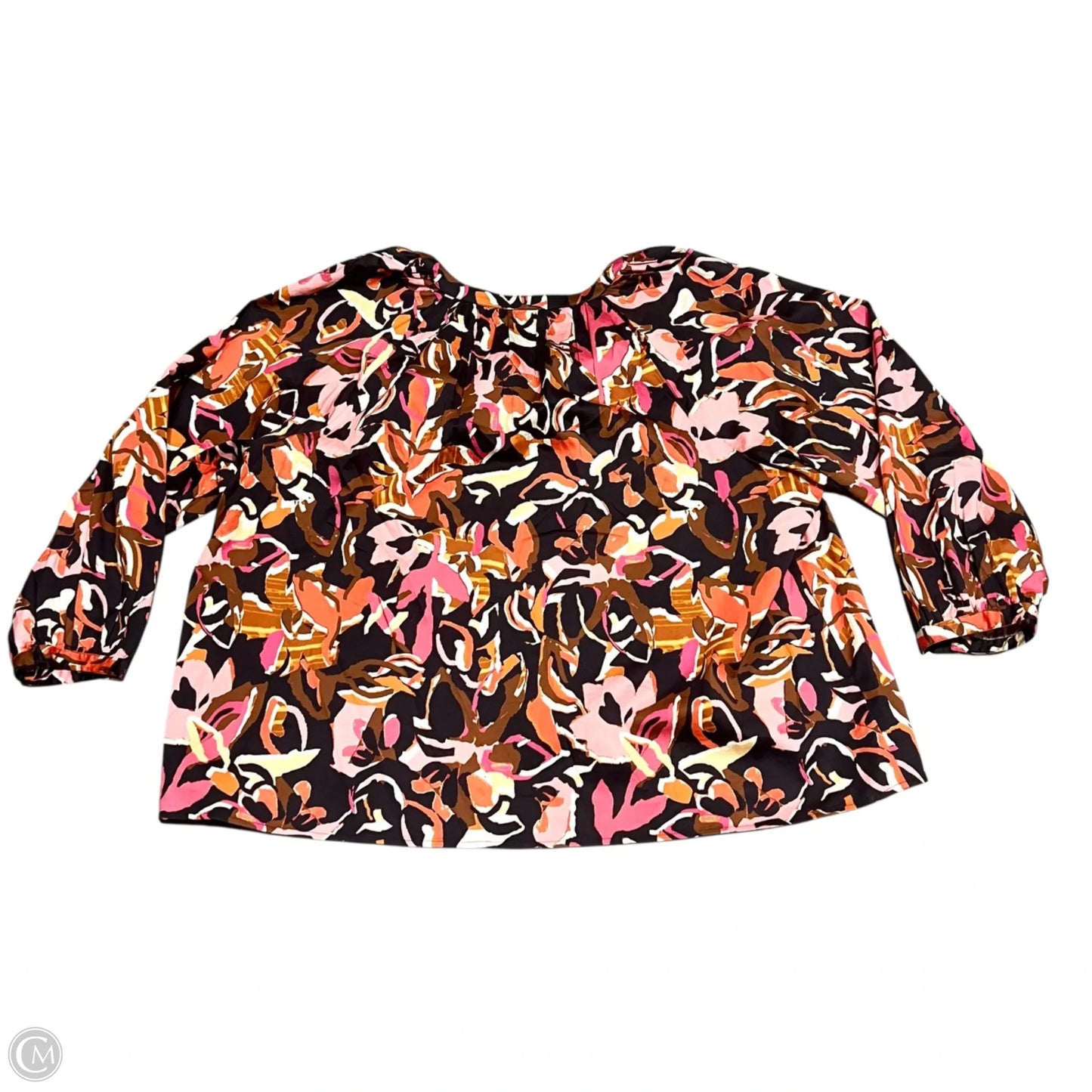 Top Long Sleeve By Nic + Zoe In Multi-colored, Size: 2x