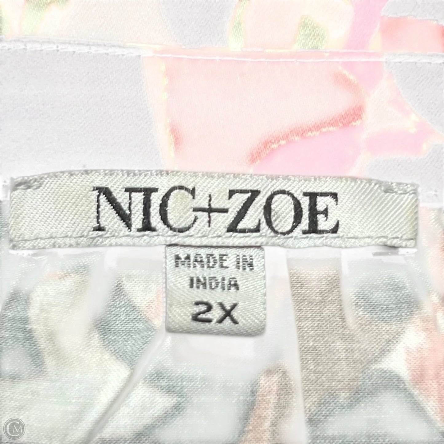 Top Long Sleeve By Nic + Zoe In Multi-colored, Size: 2x