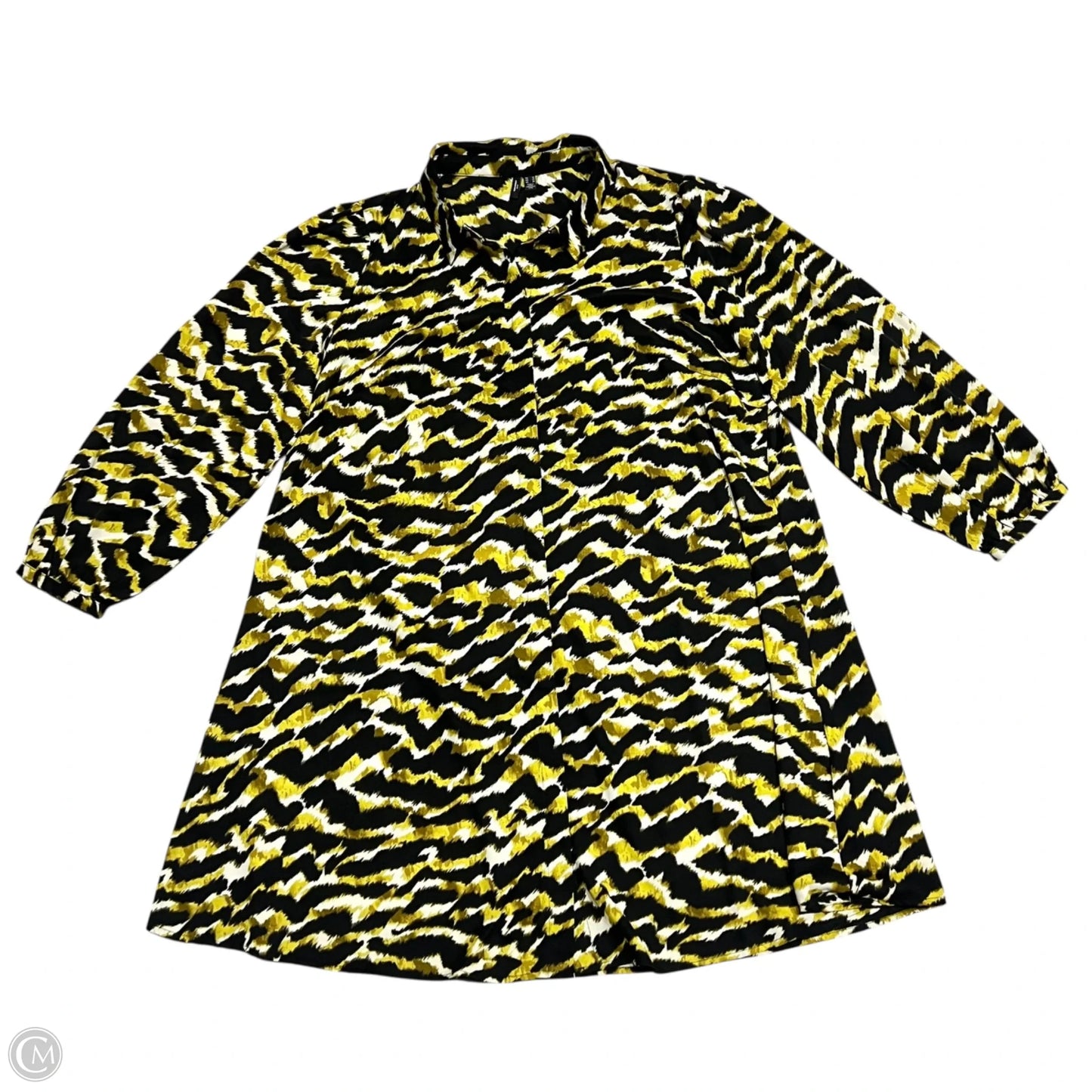 Dress Work By Vero Moda In Black & Yellow, Size: 2x