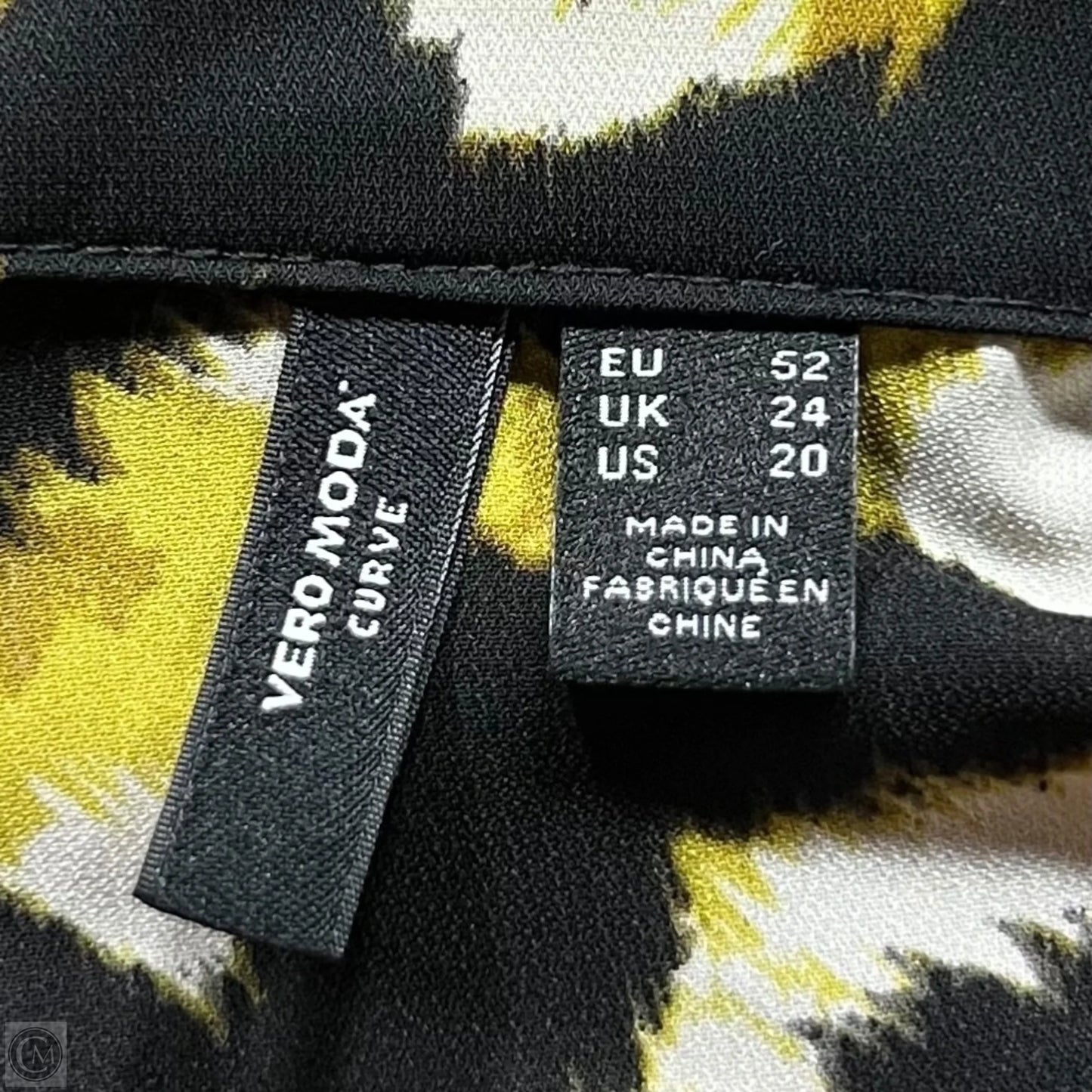 Dress Work By Vero Moda In Black & Yellow, Size: 2x