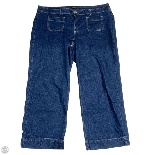 Jeans Wide Leg By Talbots In Blue Denim, Size: 22