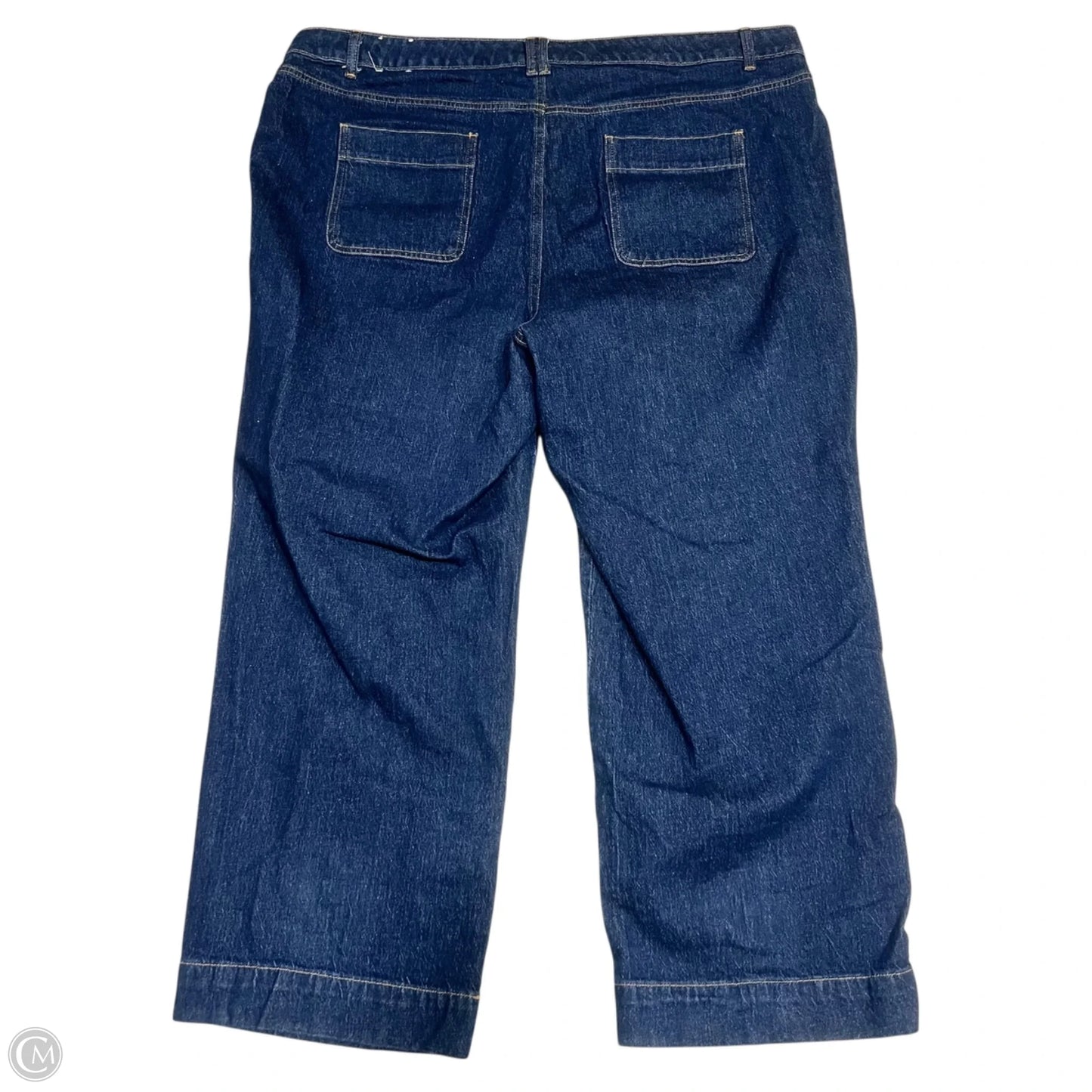 Jeans Wide Leg By Talbots In Blue Denim, Size: 22