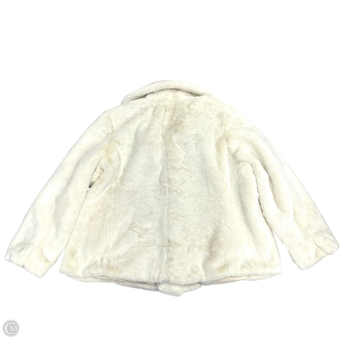 Coat Faux Fur & Sherpa By Talbots In Cream, Size: 3x