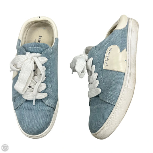 Shoes Designer By Kate Spade In Blue Denim, Size: 9.5