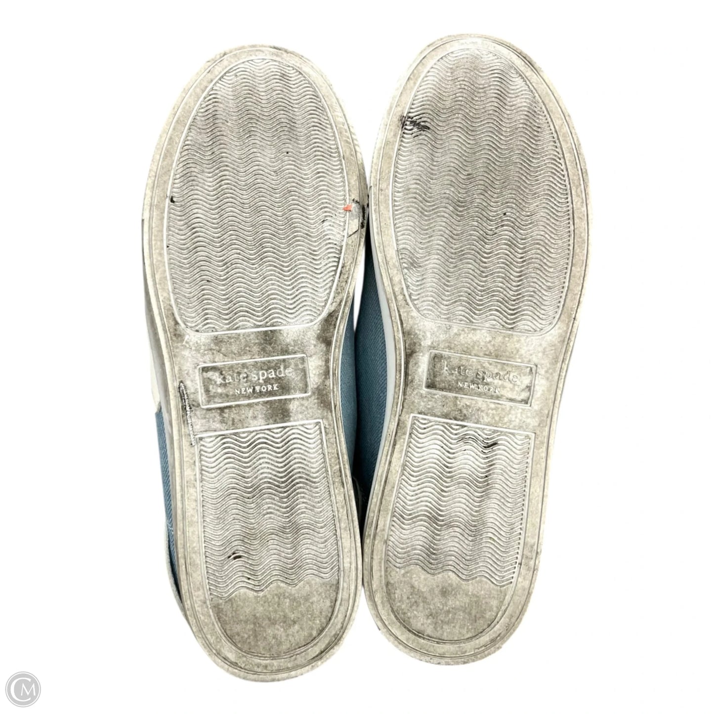 Shoes Designer By Kate Spade In Blue Denim, Size: 9.5