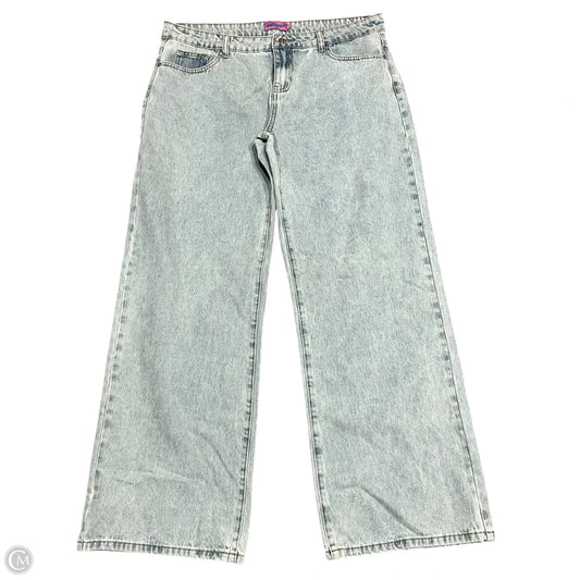 Jeans Boot Cut By Edikted In Blue Denim, Size: Xl