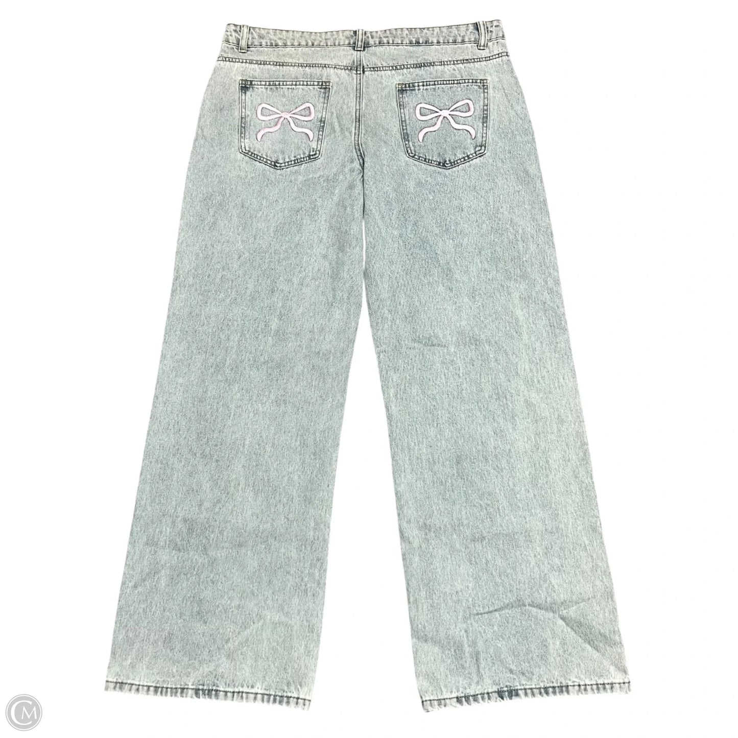 Jeans Boot Cut By Edikted In Blue Denim, Size: Xl