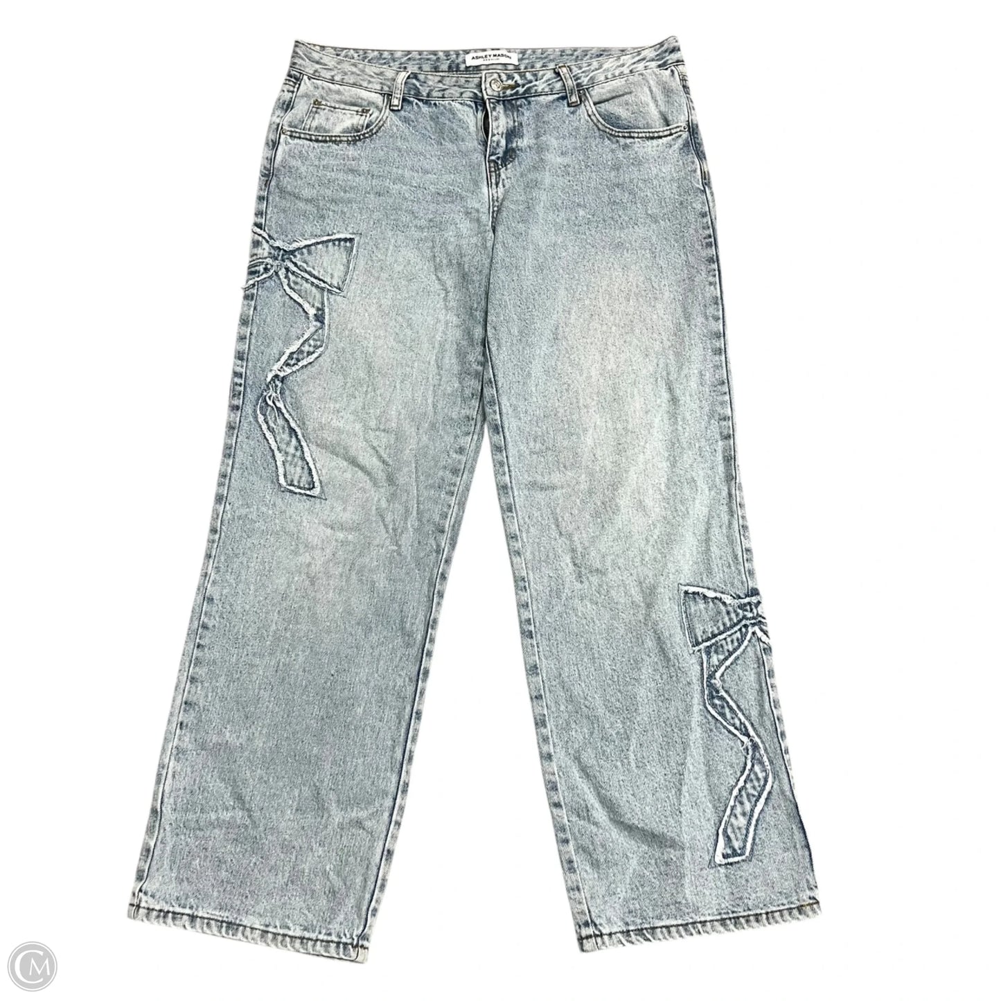 Jeans Boot Cut By Ashely Mason In Blue Denim, Size: 12