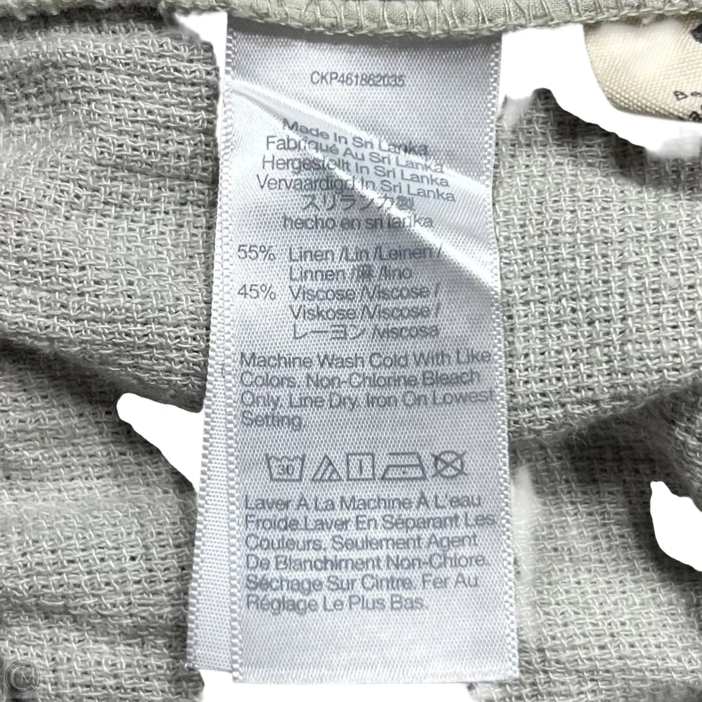 Pants Linen By Madewell In Green, Size: M